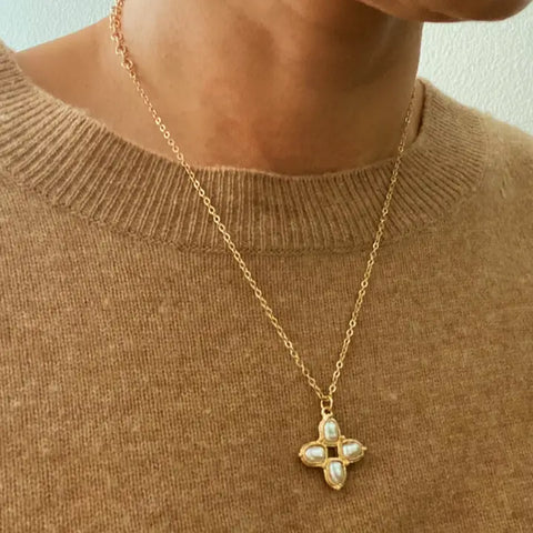 Circle Pendant Necklace in Gold or Silver