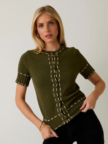 Laura Pleated Front Solid Black Blouse