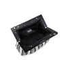 Margot Stripe Straw Clutch in Black and White by Urban Expressions