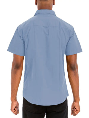 Jackson Dual Chest Pocket Button Down in Light Blue