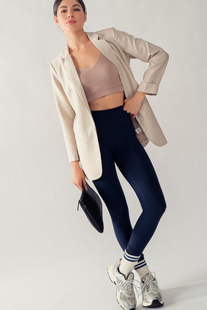 Misty Essential Boyfriend Blazer in Beige