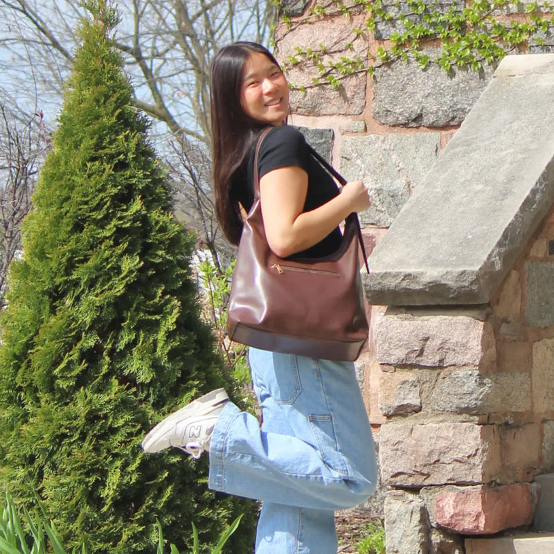 Brit Hobo Bag in Chocolate