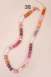 Natural Agate Beaded Necklaces