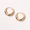 14k Gold Dipped Geometric Shaped Huggie Earring