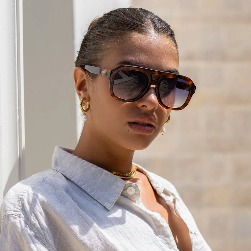 Voyager Acetate Oversized Aviator Sunglasses by Freyrs Eyewear