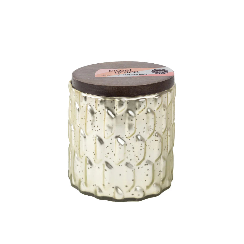 Sweet Grace Collection Candle #035 in Matte Gold Vessel
