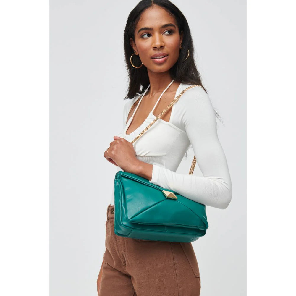 Ribbon Crossbody Bag in Emerald by Urban Expressions
