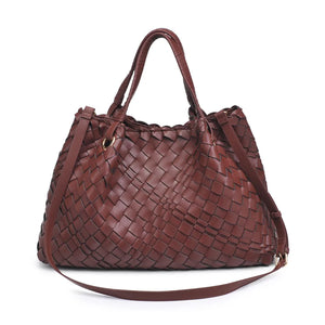 Natalie Woven Tote in Chocolate by Urban Expressions