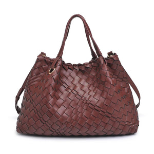 Natalie Woven Tote in Chocolate by Urban Expressions