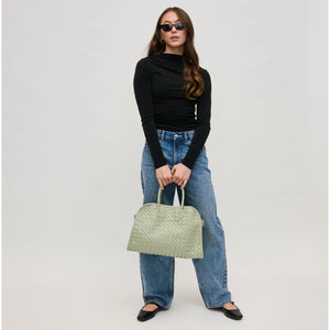 Rhonda Woven Tote in Sage by Urban Expressions