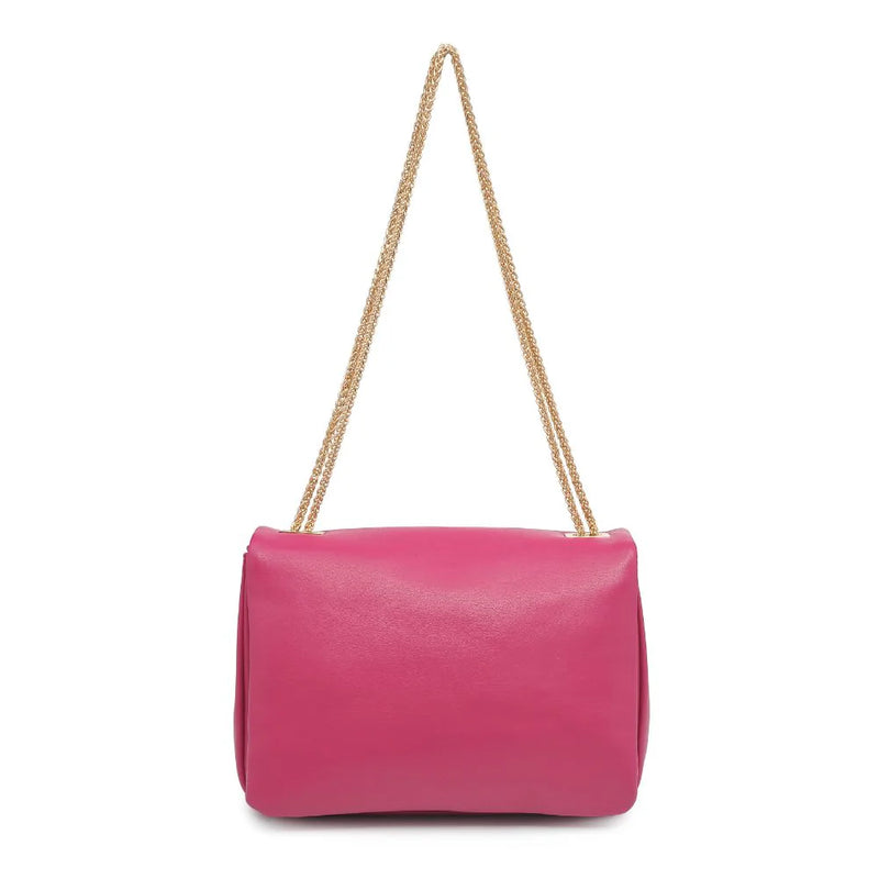 Ribbon Crossbody Bag in Magenta by Urban Expressions