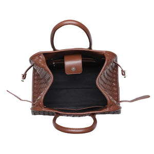 Rhonda Woven Tote in Chocolate Urban Expressions