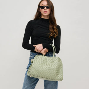 Rhonda Woven Tote in Sage by Urban Expressions