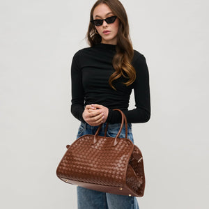 Rhonda Woven Tote in Chocolate Urban Expressions