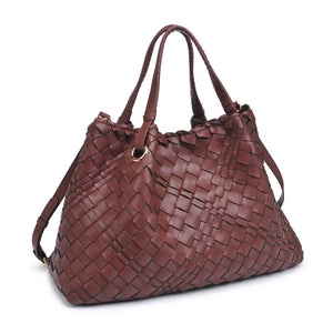 Natalie Woven Tote in Chocolate by Urban Expressions
