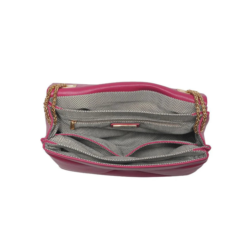 Ribbon Crossbody Bag in Magenta by Urban Expressions