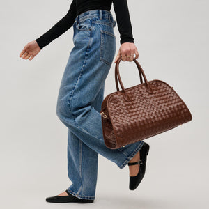 Rhonda Woven Tote in Chocolate Urban Expressions