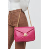 Ribbon Crossbody Bag in Magenta by Urban Expressions