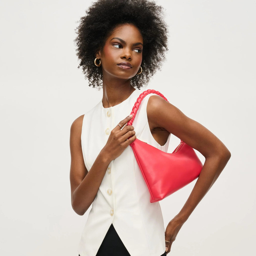 Taylor Asymmetrical Clutch in Coral by Urban Expressions