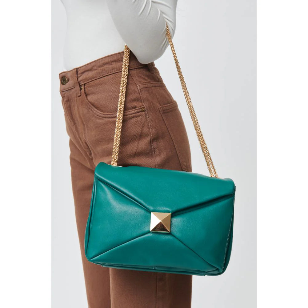 Ribbon Crossbody Bag in Emerald by Urban Expressions