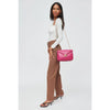 Ribbon Crossbody Bag in Magenta by Urban Expressions