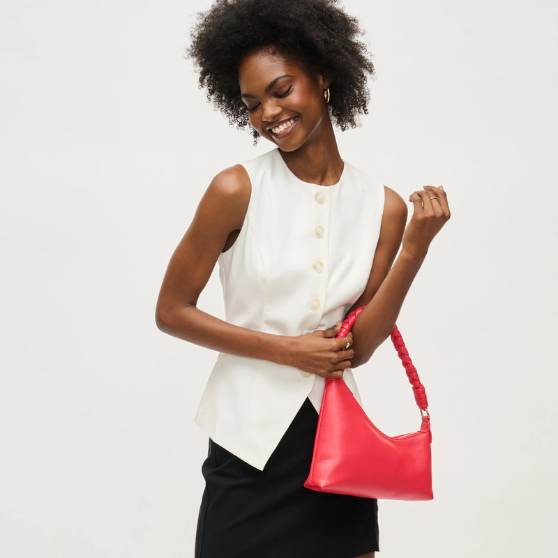 Taylor Asymmetrical Clutch in Coral by Urban Expressions