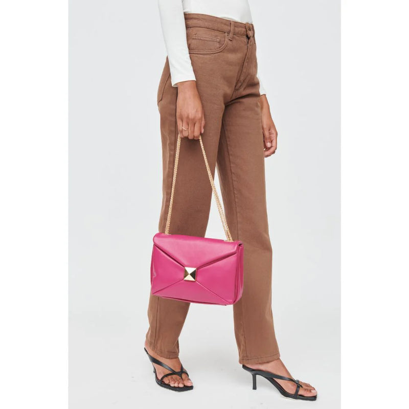 Ribbon Crossbody Bag in Magenta by Urban Expressions