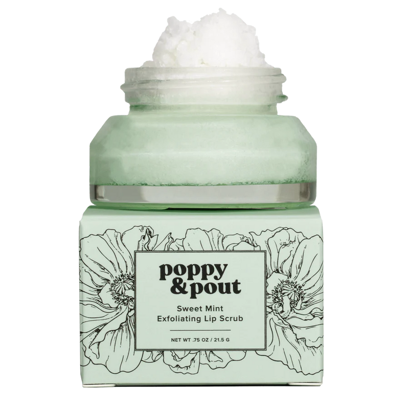 Poppy and Pout Sweet Mint Lip Scrub