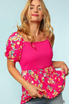 Trish Floral Collared Blouse by Bucketlist