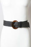 Basketweave Stretch Belt in Black, Mocha or Natural Colors