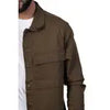 Theo Utility Shirt in Olive Brown