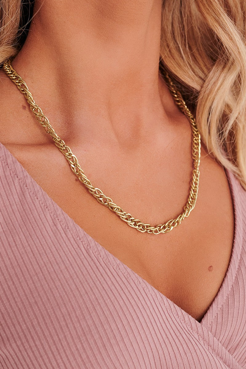 Antique Gold Herringbone Chain