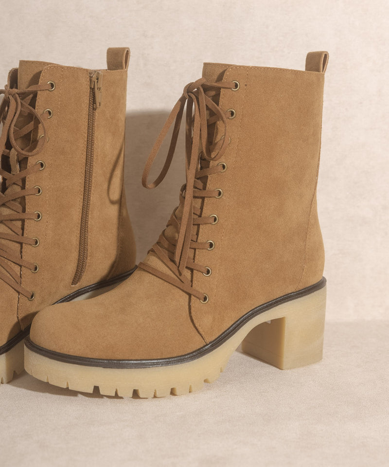 Jamie Military Boot in Camel