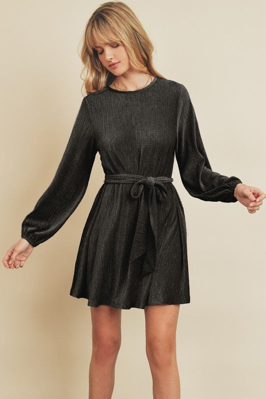 tunic cocktail dress 1960s Black Tunic Quilted Mini Dress