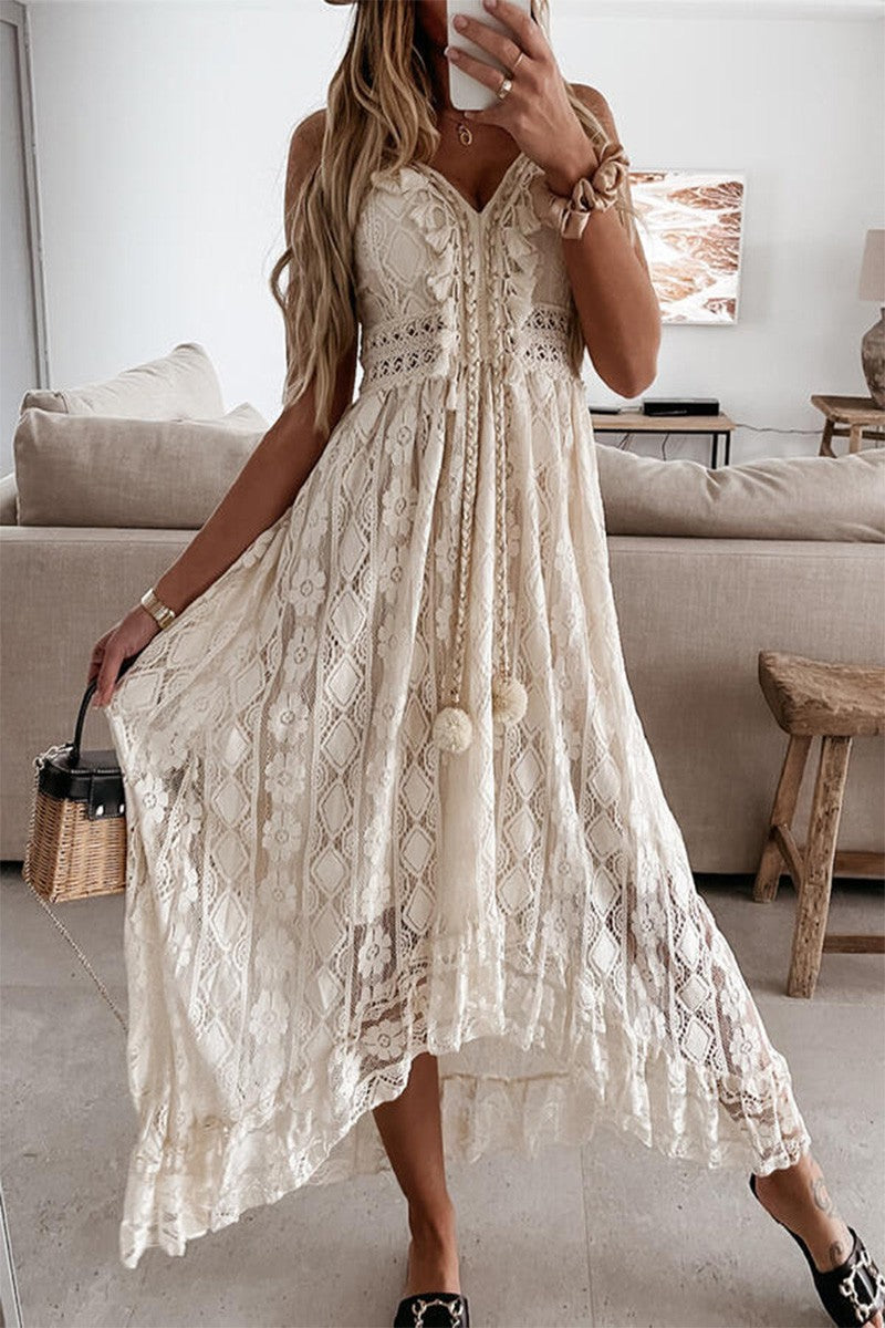 Amelia Summer Lace Dress – Polka Dots Boutique