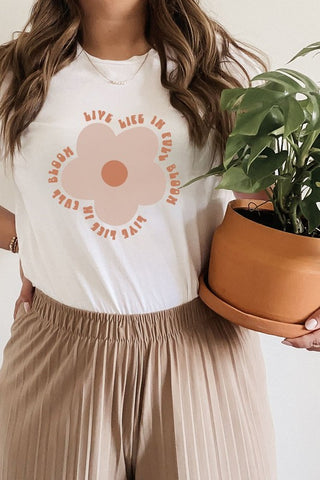 HOPE Graphic Tee in Heather Sunset