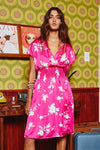 Jess Dolman Sleeved Floral Dress