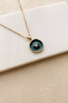 Circle Pendant Necklace in Gold or Silver