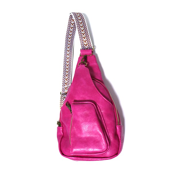 Riley Sling Bag in Hot Pink