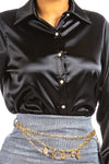 Eve Satin Collared Button Down in 5 Colors