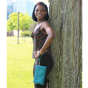 Stefani Wristlet With Crossbody Option in Various Color Choices