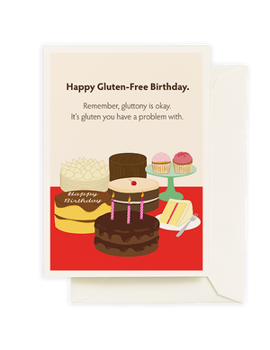 Gluten Free Birthday Greeting Card