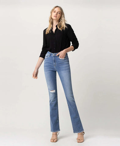 Agave Mid Rise Ankle Skinny Jean by Flying Monkey