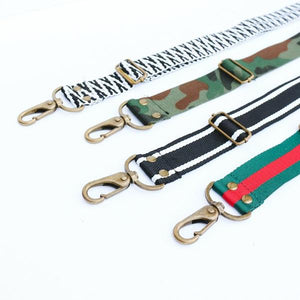 Bag Straps in Various Colors and Patterns