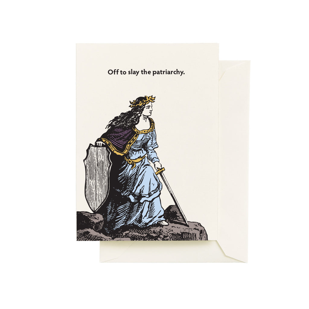 Slay Patriarchy Greeting Card