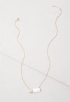 Courage Light and Gold Mother of Pearl Necklace