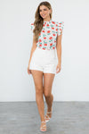 Robin Smock Neck Floral Blouse by THML