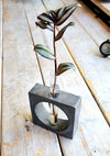Square Geo Concrete Propagation Station | Plant Flower Vase