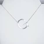 Initial Necklace in Sterling Silver