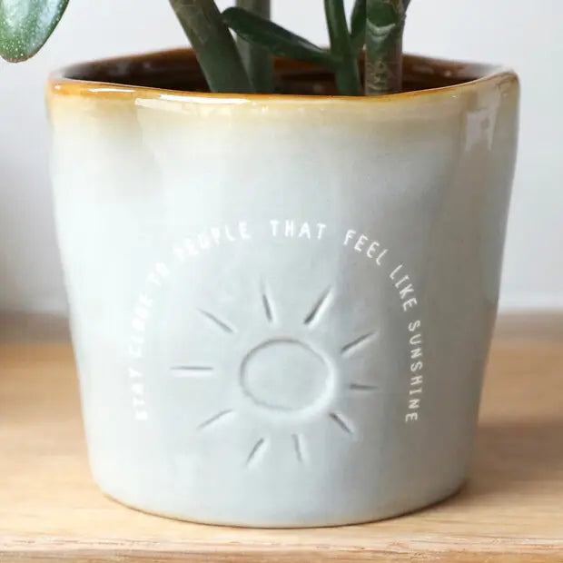 Glazed Ombre 'Sunshine Friends' Planter